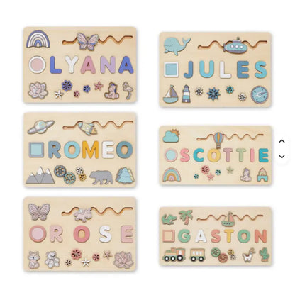 Toddlers Personalized Wooden Puzzle
